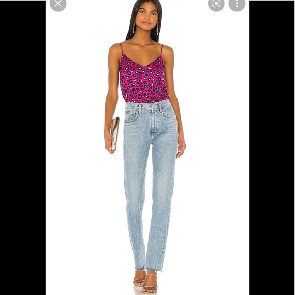 David Lerner Elsa V-Neck Cami W/ Chain SZ large - Picture 2 of 9